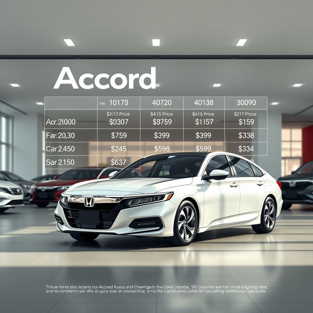 เปรียบเทียบราคา Accord ทุก รุ่น
